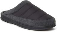 comfortable and stylish: dearfoams womens quilted slipper medium - perfect for all-day relaxation logo