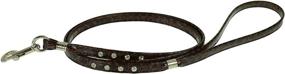 img 1 attached to Evans Collars Jeweled Flat Brown