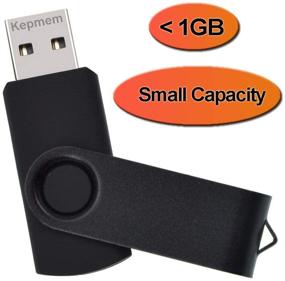 img 2 attached to 💽 10 Pack Black Metal Swivel Flash Drive 64MB Bulk Thumb Drives USB 2.0 Memory Stick by Kepmem - Portable Pendrive for Small Capacity Data Storage in Company Business