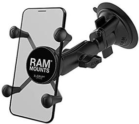 img 3 attached to 📱 RAM X-Grip Phone Mount with Twist-Lock Suction Cup - Vehicle Windshield Mount with Medium Arm