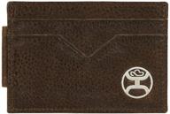 💰 shop now for the stylish hooey roughy tooled money brown wallet! logo