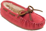 👞 kids' minnetonka cassie slippers: perfect blend of style and comfort logo
