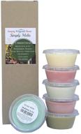 🕯️ scented soy wax melts variety pack - hand poured natural wax melt cups, 6 resealable cups (2.2oz each, 13.2oz total), long-lasting scent throw up to 40 hours per quarter cup (christmas) logo