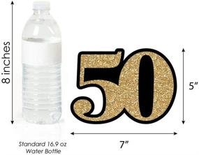img 1 attached to 🎉 Gold 50th Birthday Party Essentials - DIY Decorations Set of 20 for Adults