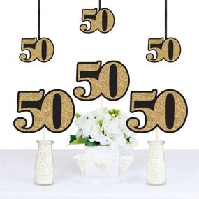 img 3 attached to 🎉 Gold 50th Birthday Party Essentials - DIY Decorations Set of 20 for Adults