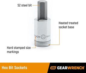 img 1 attached to 🔩 GEARWRENCH 1/2" Drive Hex Bit Socket, 10mm - Enhanced SEO