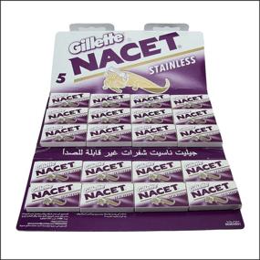 img 2 attached to Premium Quality 100 NACET STAINLESS Double Edge Razor Blades - Superior Sharpness and Durability