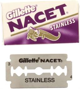 img 1 attached to Premium Quality 100 NACET STAINLESS Double Edge Razor Blades - Superior Sharpness and Durability