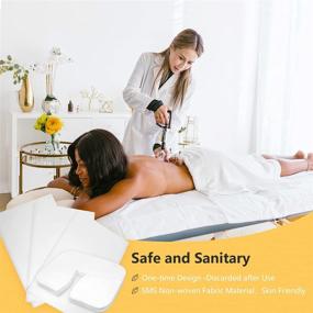 img 1 attached to Eqivei 100Pcs Disposable Massage Sheets