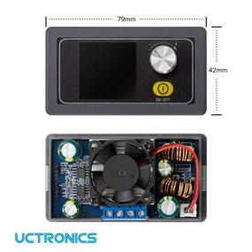 img 1 attached to ⚡️ UCTRONICS Variable Voltage Power Supply 6-36V to 0.6-36V, 5A Buck Boost Converter: Portable Bench Regulator Module with Constant Voltage Current