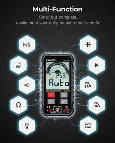 img 2 attached to KAIWEETS Digital Multimeter: Ultra-Portable Auto-Ranging Tester with Trms, 6000 Counts, Frequency Counter, Voltmeter, Ohmmeter, Capacitance Meters - Measure Voltage, Current, Resistance, Continuity