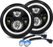 headlights headlamps projector compatible wrangler logo