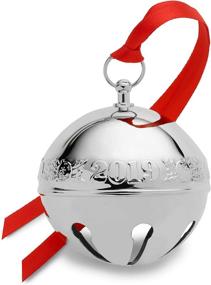 img 3 attached to 🔔 Wallace 5237618 2019 Silver Sleigh Bell-49th Edition (Holly & Ornaments) Plated Christmas Holiday Ornament