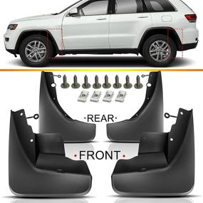 img 1 attached to 🚙 Крылья от брызг Jeep Grand Cherokee 2011-2020: передние и задние комплекты защитных щитков для внедорожника (без ROCK RAILS)