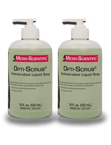 img 4 attached to 🧼 Opti-Scrub Antimicrobial Liquid Soap - Broad-Spectrum, Non-Drying (2 Pack, 18 Ounce) by Micro-Scientific
