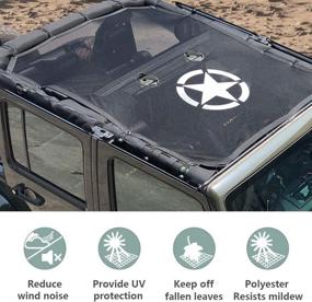 img 3 attached to Bestaoo Full Mesh Sunshade Top Cover Exterior Accessories
