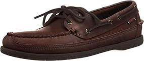 img 4 attached to 👞 Sebago Schooner Brown Medium Width Nautical Shoes