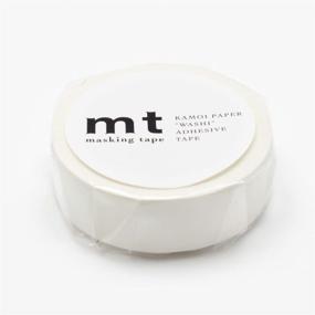 img 4 attached to 🌟 MT Solids Washi Paper Masking Tape: 3/5"x33', Matte White - High-quality Design & Durability