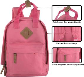 img 3 attached to Canvas Backpack Everyday Rucksack Blocks Outdoor Recreation for Camping & Hiking