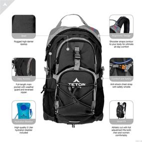 img 2 attached to TETON Sports Oasis Hydration Backpack - 2-Liter Water Bladder for Backpacking, Hiking, Running, Cycling, and Climbing