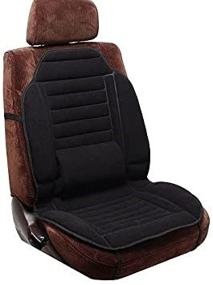 img 3 attached to 🪑 Black Seat Cushion with Lumbar Support - Pilot SC-275E Automotive