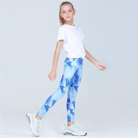 img 1 attached to 🧜 Mermaid Girls' Clothing: Quedoris 3-Pack Printed Leggings