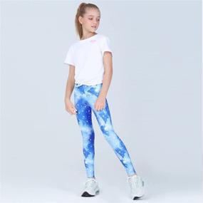 img 3 attached to 🧜 Mermaid Girls' Clothing: Quedoris 3-Pack Printed Leggings