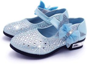 img 1 attached to 👑 Kikiz Princess Dress Flats for Little Girls - Girls' Shoes