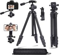 📸 abithid camera tripod for dslr and phone, compact light stand with quick plate, 360° panorama ball head – ideal for travel, video vlogging, and blogging logo