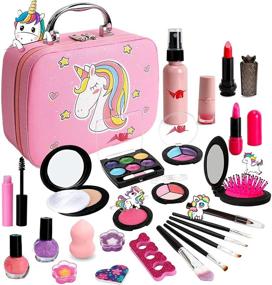 img 4 attached to 🦄 Magical Washable Makeup Set: Enchanting Unicorn Toys for Girls