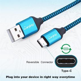 img 3 attached to 🔌 5-пакет 6-футовых кабелей Canjoy USB Type C: Совместим с Samsung Galaxy S10 S10+ Note 8 9 S8 S9 Plus, Google Pixel XL 2XL 3XL, Moto X4 G6 Z3, LG G5 G6 V20 V30, HTC Charger Cable