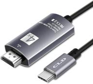 🔌 кабель colorfulday usb c к hdmi 6,6 фута - порт thunderbolt 3, 4k 30гц, для нового macbook pro, ipad pro 2018/2019, imac, chromebook pixel, galaxy s8/s9, note9/10 логотип