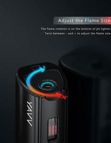 img 1 attached to 🔥 Refillable VVAY Triple Jet Flame Lighter: Gas Butane, Gas Sold Separately