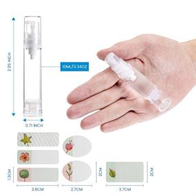 img 3 attached to Tanshine Airless Bottle - 0.34 oz Bottles