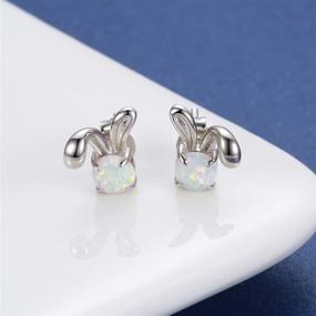 img 2 attached to 🐧 Sterling Silver Elephant Penguin Earrings for Girls - Charming Jewelry for Daughters