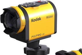 img 1 attached to 📷 Kodak PIXPRO SP1 Action Camera Explorer Pack - 14 MP Water/Shock/Freeze/Dust Proof, Full HD 1080p Video, Digital Camera with 1.5" LCD Screen (Yellow)