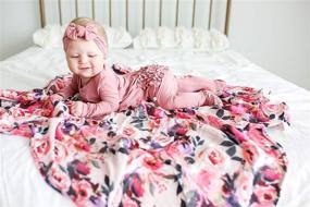 img 1 attached to 🌸 Posh Peanut Baby Swaddle Blanket - Luxurious Muslin Knit for Infants - Multi-Purpose Swaddling Wrap, Receiving Blanket, and Newborn Gift - Beautiful Dusk Rose Shade