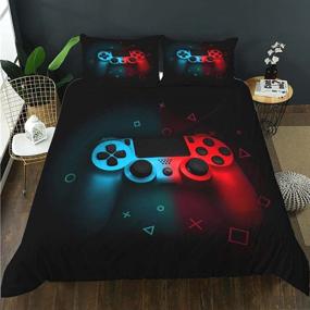 img 2 attached to 🎮 HOSIMA Gaming Bedding Game Gamepad and Gamer Bedding Sets for Boys – Ideal Gamer Room Décor in Full Size (No Comforter Included)