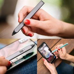 img 1 attached to 🖊️ Adonit Snap 2 Беспроводная Bluetooth-ручка для селфи с сенсорным кольцом и магнитной полоской стилуса | Совместима с iPhone 13/13 Pro Max/13 Pro/12/12 Pro Max/11/X/XR/8/8Plus, Samsung Galaxy/Fold/Flip/Note/S | Розовый