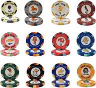 🎰 brybelly nile club casino grade ceramic poker chip - 50 pack, 10-gram logo