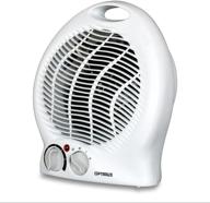 🔥 optimus h-1322 compact fan heater with variable speed and thermostat logo