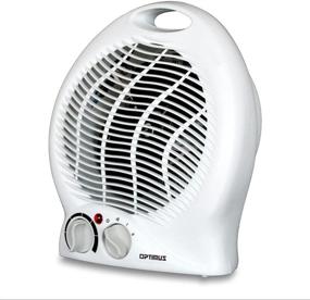 img 1 attached to 🔥 Optimus H-1322 Compact Fan Heater with Variable Speed and Thermostat