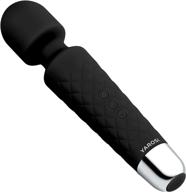 🔋 yarosi personal wand massager - ultra-powerful vibrating therapy device - top-rated travel gift - relieve stress and muscle aches - ideal for sports recovery - usb rechargeable - sleek black design logo