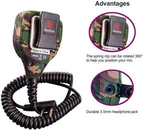 img 3 attached to 🎙️ 2 Pin Shoulder Microphone for Baofeng Walkie Talkie - Compatible with Baofeng Radios BF-F8HP/F9 UV-82/82HP/82C/5R/5R5/5RA/5RE/5X3 and Kenwood BTECH Retevis TYT - Camouflage Color