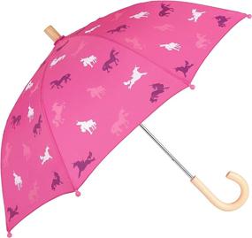 img 3 attached to Hatley Printed Umbrellas Unicorn Silhouettes