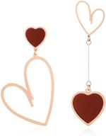 серьги mismatch burgundy fashion jewelry логотип