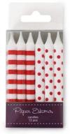 🎉 vibrant red candy party candles: paper eskimo 12-pack - shop now! logo