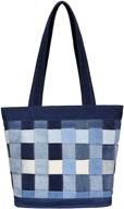 s-jacol denim handbags with stripe tape: casual shoulder bag logo