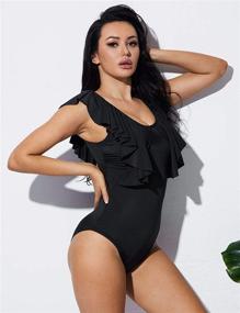 img 1 attached to Cadocado Backless Swimwear: Stylish Bathing Suit for Women's Clothing