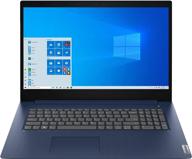 💻 lenovo ideapad3 17.3" hd+ laptop quad-core i5-1035g1 16gb ram 256gb ssd 1tb hdd windows 10 home - great for home and business with free hdmi cable! logo